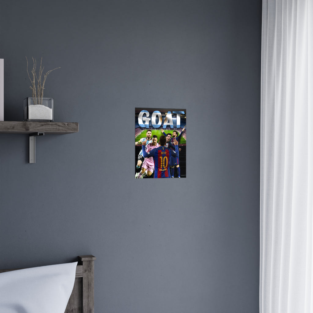 Lionel Messi "GOAT" Poster