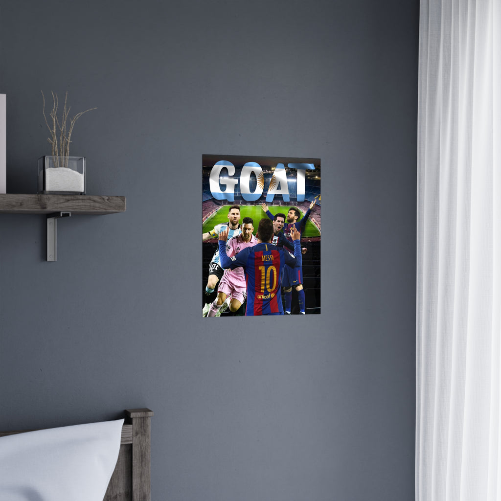 Lionel Messi "GOAT" Poster