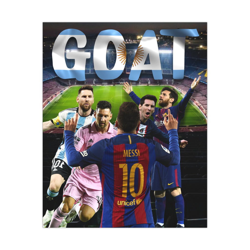 Lionel Messi "GOAT" Poster