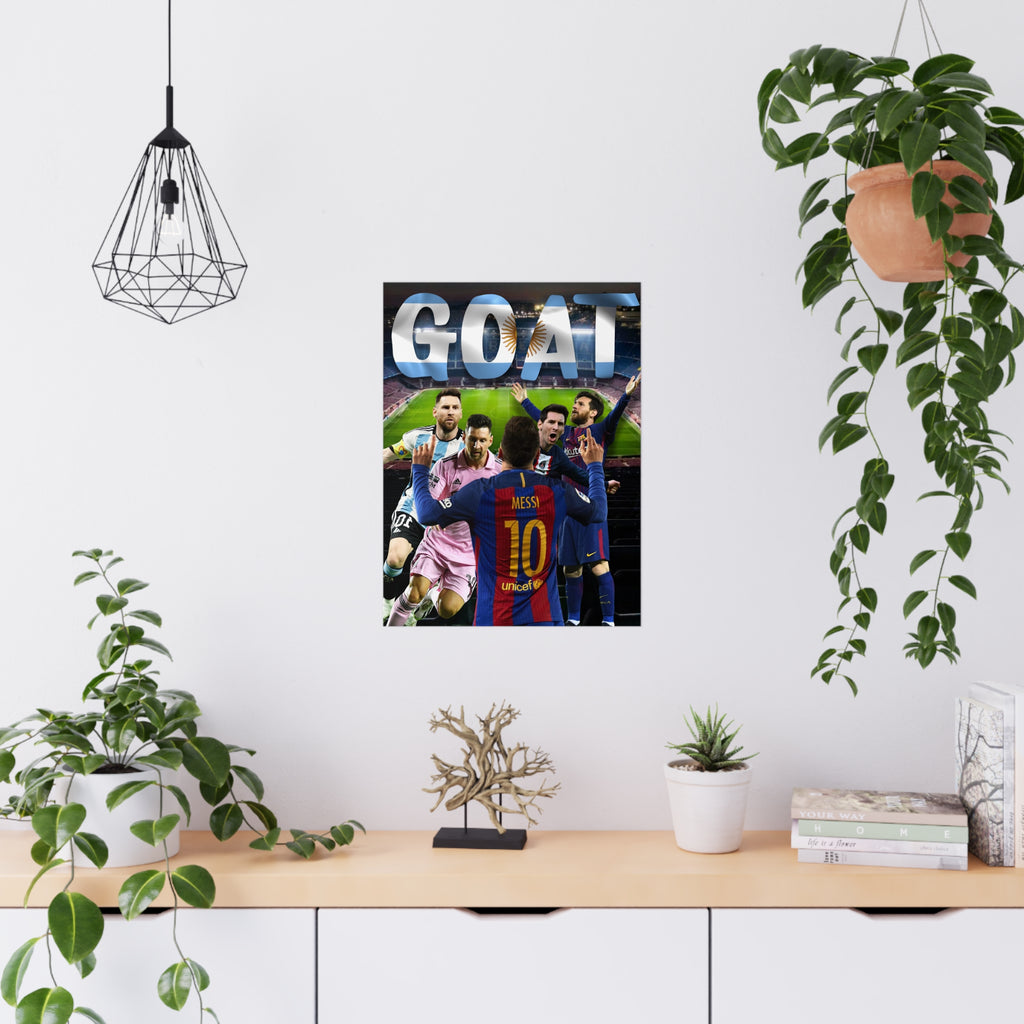 Lionel Messi "GOAT" Poster