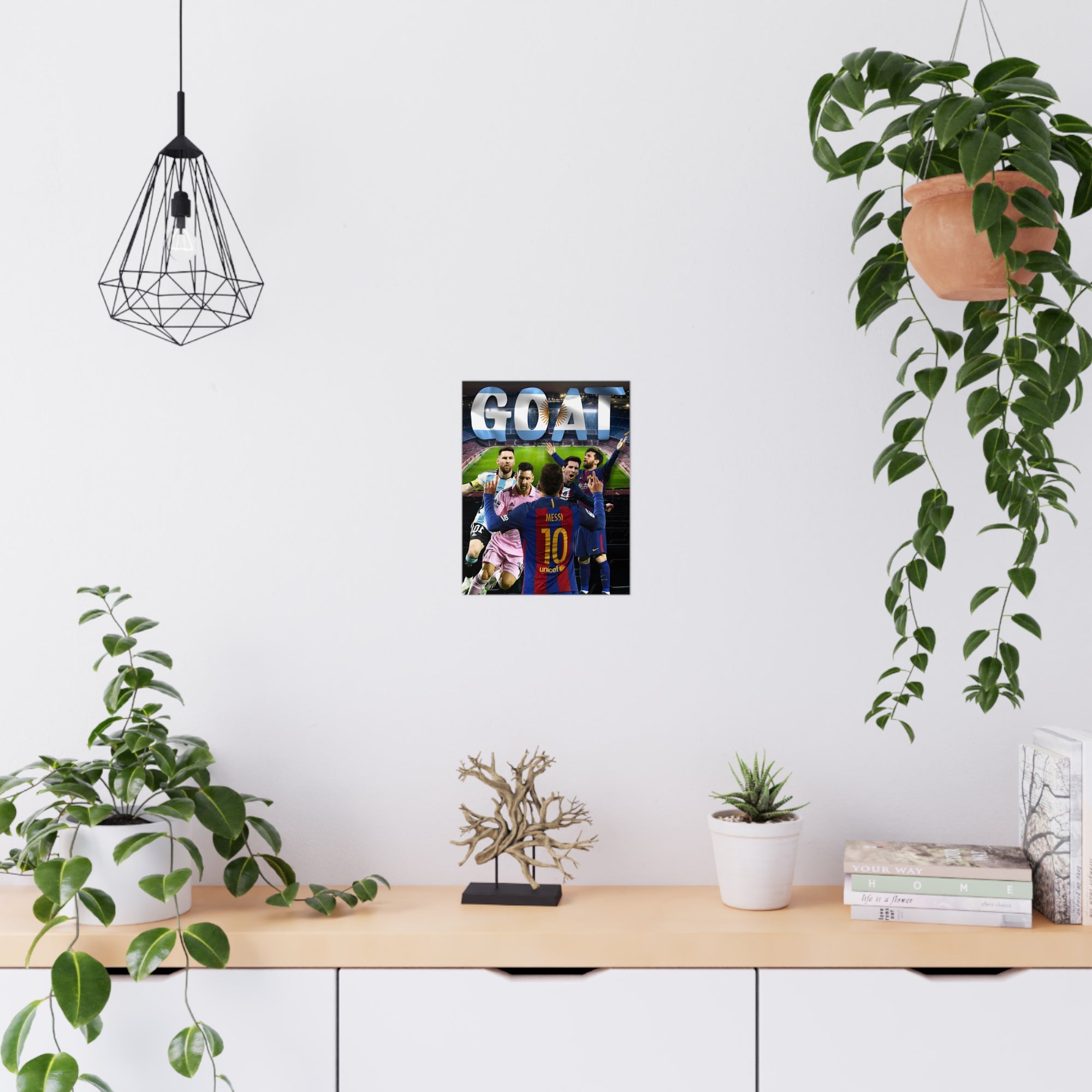Lionel Messi "GOAT" Poster