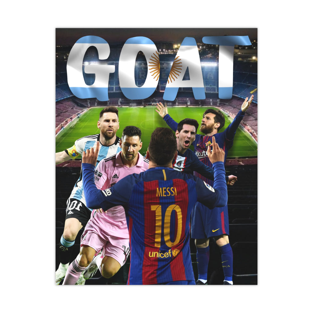 Lionel Messi "GOAT" Poster