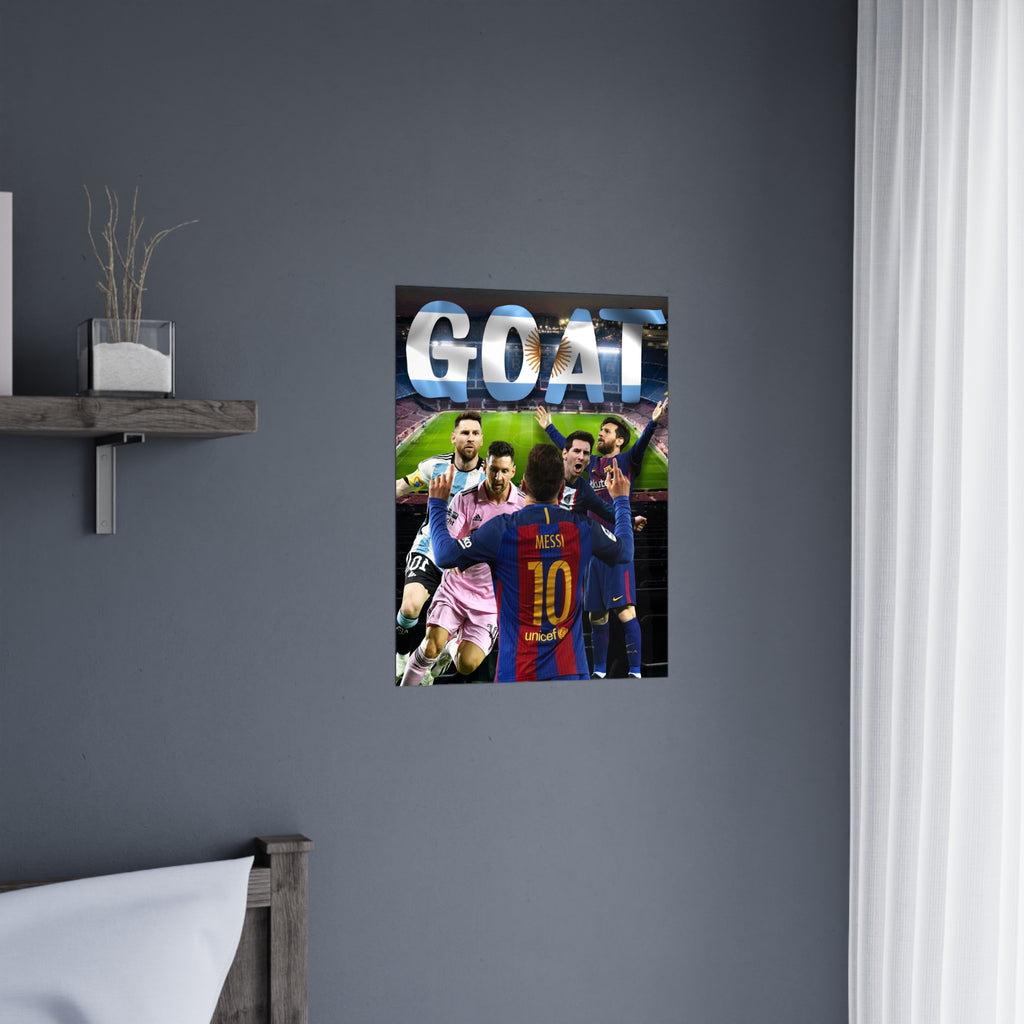 Lionel Messi "GOAT" Poster