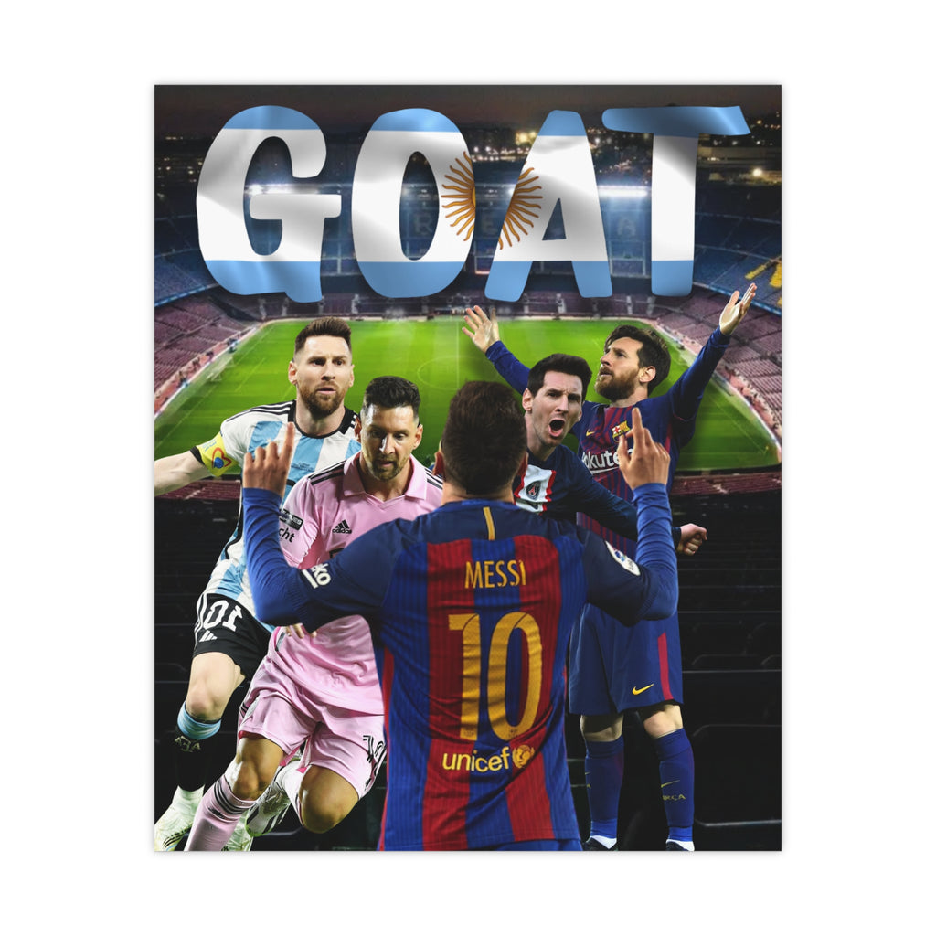 Lionel Messi "GOAT" Poster