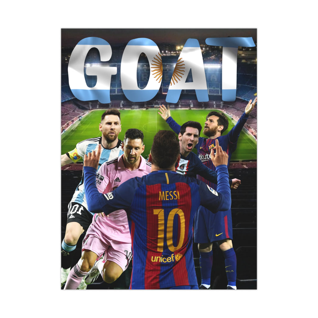 Lionel Messi "GOAT" Poster