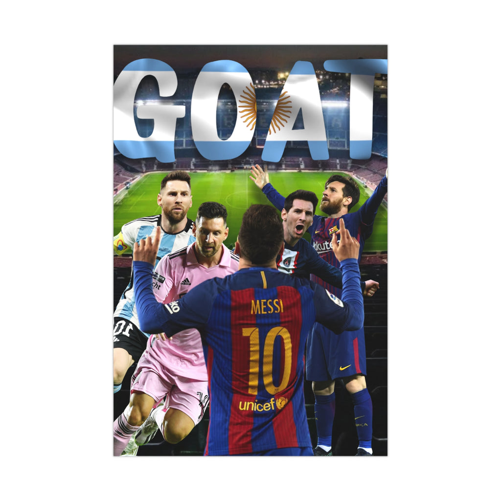 Lionel Messi "GOAT" Poster