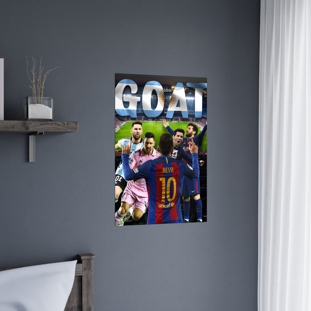 Lionel Messi "GOAT" Poster